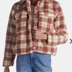 AVEC LES FILLES Faux Shearling Jacket